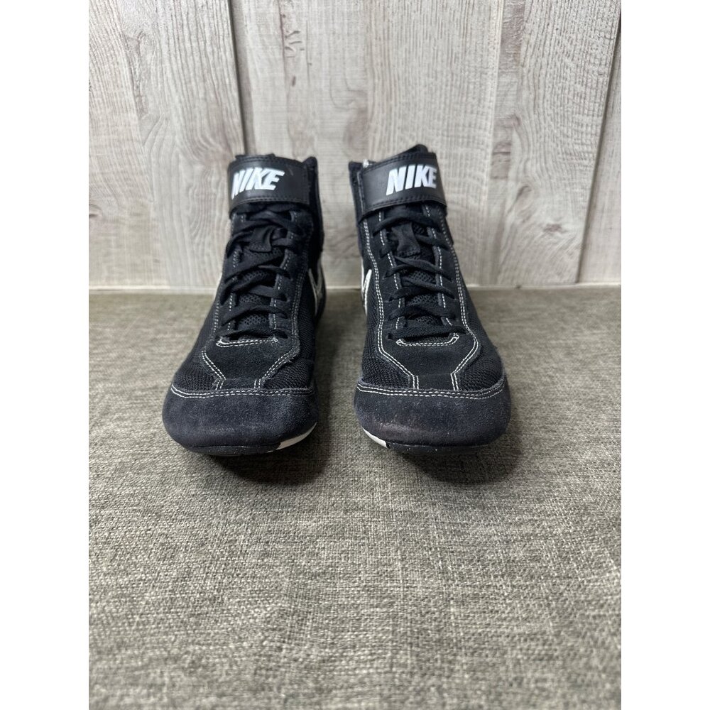 Nike Black & White Lightweight Wrestling Training Shoes Mens Size 7.5 - Picture 5 of 7
